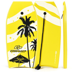 Costway 86325041 Lightweight Super Bodyboard Surfing with EPS Core Boarding-L
