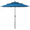 Costway 50736429 10' 3 Tier Patio Umbrella Aluminum Sunshade Shelter Double Vented without Base-Blue