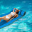 Costway 29104587 3-Layer Relaxing Tear-proof Water Mat-Blue