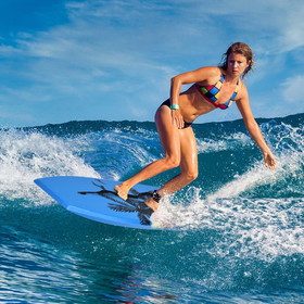 Costway 05367492 Super Lightweight Bodyboard Surfing with Leash EPS Core Boarding-L