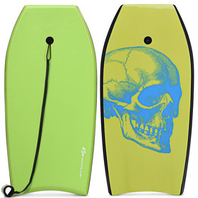 Costway 43081256 Super Surfing  Lightweight Bodyboard with Leash-L