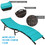 Costway 80594127 2Pcs Folding Patio Lounger Chair-Turquoise