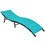 Costway 80594127 2Pcs Folding Patio Lounger Chair-Turquoise