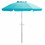 Costway 69514702 6.5 Feet Beach Umbrella with Sun Shade and Carry Bag without Weight Base-Blue