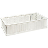 Costway 38456092 48 Inch x 24 Inch Raised Garden Bed Rectangle Plant Box-White