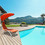 Costway 37986420 Patio Hanging Swing Hammock Chaise Lounger Chair with Canopy-Orange