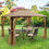 Costway 19276538 10 x 12 Feet Gazebo Replacement Top with Air Vent and Drainage Holes-Brown