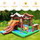 Costway 93674125 Kids Inflatable Bounce House Jumping Castle Slide Climber Bouncer with 550W Blower