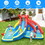 Costway 41295768 Inflatable Water Slide Bounce House with Water Cannon with 750W Blower