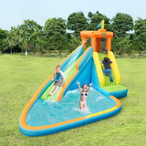 Costway 24935817 Inflatable Water Slide Kids Bounce House with 750W Blower