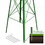Costway 60417358 8 Feet Windmill Metal Ornamental Wind Wheel Weather Resistant-Green