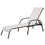 Costway 95238167 Adjustable Patio Chaise Folding Lounge Chair with Backrest-Gray