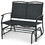 Costway 13945780 Iron Patio Rocking Chair for Outdoor Backyard and Lawn-Black