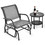 Costway 68501493 Outdoor Single Swing Glider Rocking Chair with Armrest-Gray