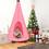 Costway 85923670 32 Inch Kids Nest Swing Chair Hanging Hammock Seat for Indoor and Outdoor-Pink