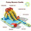 Costway 94716852 7-in-1 Inflatable Dual Slide Water Park Bounce House With 750 Blower