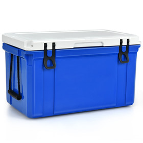 Costway 42635819 58 Quart Leak-Proof Portable Cooler  Ice Box for Camping-Blue