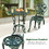 Costway 94680312 Outdoor Cast Aluminum Patio Furniture Set with Rose Design