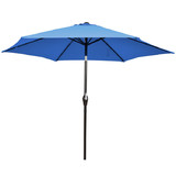 Costway 05912478 10 Feet Outdoor Patio Umbrella with Tilt Adjustment and Crank-Blue