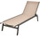 Costway 12350687 Outdoor Reclining Chaise Lounge Chair with 6-Position Adjustable Back-Brown