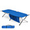Costway 48713260 Folding Camping Cot Heavy-duty Camp Bed with Carry Bag-Blue
