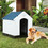 Costway 04517693 Indoor/Outdoor Waterproof Plastic Dog House Pet Puppy Shelter