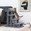 Costway 68175923 24 Inch 4-Step Pet Stairs Carpeted Ladder Ramp Scratching Post Cat Tree Climber-Gray