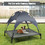 Costway 37916084 Portable Elevated Outdoor Pet Bed with Removable Canopy Shade-36 Inch