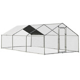 Costway 03792615 Large Walk in Shade Cage Chicken Coop with Roof Cover-20'