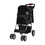 Costway 94362175 Foldable 4-Wheel Pet Stroller with Storage Basket-Black