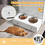 Costway 27186403 Pet Feeder Station with Stainless Steel Bowl-White