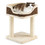 Costway 24659871 Multi-Level Cat Climbing Tree with Scratching Posts and Large Plush Perch-Beige