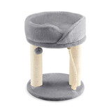 Costway 83460915 Cat Climbing Tree with Plush Perchs and Scratching Post-Gray