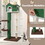 Costway 19345286 Multi-level Cat Tree with Condo andand Anti-tipping Device-Green