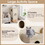 Costway 83429567 39" Tall Cat Condo with Scratching Posts and 3 Hideaways and 4 Soft Plush Cushions-Natural