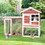 Costway 82391576 2-Story Wooden Rabbit Hutch with Running Area-White