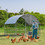 Costway 98147320 6.2 Feet/12.5 Feet/19 Feet Large Metal Chicken Coop Outdoor Galvanized Dome Cage with Cover-S