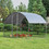 Costway 98147320 6.2 Feet/12.5 Feet/19 Feet Large Metal Chicken Coop Outdoor Galvanized Dome Cage with Cover-S
