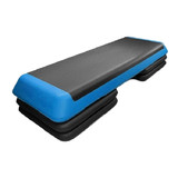 Costway 12493580 43 Inches Height Adjustable Fitness Aerobic Step with Risers-Blue