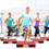 Costway 78129540 29 Inch Adjustable Workout Fitness Aerobic Stepper Exercise Platform-Red