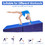 Costway 61357208 Tumbling Incline Gymnastics Exercise Folding Wedge Ramp Mat-Blue