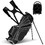Costway 29740836 Golf Stand Cart Bag with 6-Way Divider Carry Pockets-Black