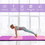 Costway 83725461 4 Feet x 10 Feet Thick Folding Panel Gymnastics Mat-Pink & Purple
