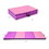 Costway 83725461 4 Feet x 10 Feet Thick Folding Panel Gymnastics Mat-Pink & Purple