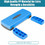 Costway 10872456 26 Inch Height Adjustable Aerobic Exercise Step Deck with Non-Slip Surface-Blue