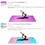 Costway 96328054 8 x 4 Feet Folding Gymnastics Tumbling Mat-Purple