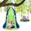 Costway 67180934 2-in-1 40 Inch Kids Hanging Chair Detachable Swing Tent Set-Green