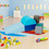 Costway 42517069 6 Piece Climb Crawl Play Set Indoor Kids Toddler