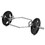 Costway 51736082 56 Inch Olympic Hexagon Deadlift Trap Bar with Folding Grips Powerlifting-Sliver