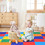 Costway 23159068 58 Inch Toddler Foam Play Mat Baby Folding Activity Floor Mat